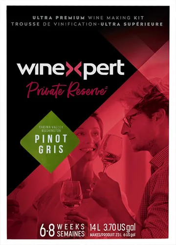 Vista 2 de Reserva Privada Yakima Valley Washington Pinot Gris Kit de ingredientes para vino