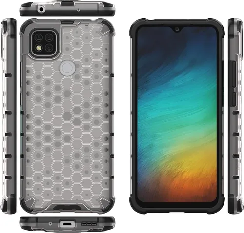 Vista 167 de Pzwoxukhov Funda compatible con Redmi A1, compatible con Redmi A2 Honeycomb Anti-caída Absorción de Golpes Negro