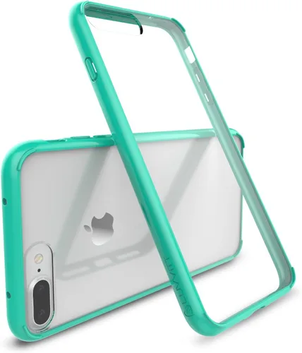 Vista 7 de Luvvitt - Funda transparente para iPhone 7 Plus y iPhone 8 Plus con dorso híbrido resistente a arañazos y defensa con absorción de golpes para Apple