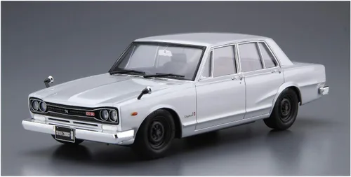 Vista 2 de Aoshima Kit de escala 1/24 58350 El modelo de coche 045 Nissan PGC10 Skyline 2000GT-R 1970
