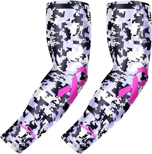 Vista 6 de COOLOMG Basketball Compression Arm Sleeves for Baseball Football Volleyball Sports Youth Kids Adult