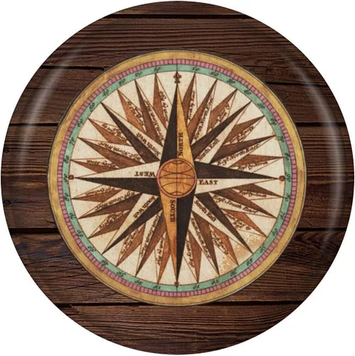 Vista 3 de Brújula náutica vintage, con forma de PopSockets para teléfonos y tabletas