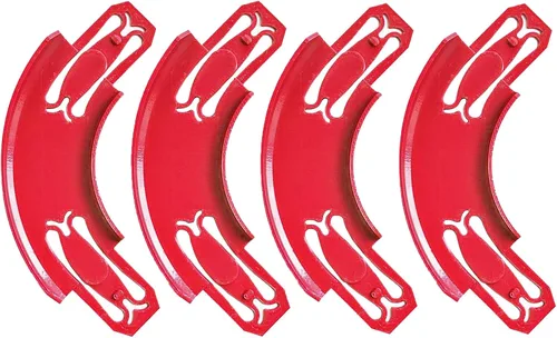 Vista 9 de Racetrack Connectors Compatible with Hot Wheels, 90° Banked Turn Pieces Piezas curvadas compatibles con Hot Wheels, 4 paquetes, azul