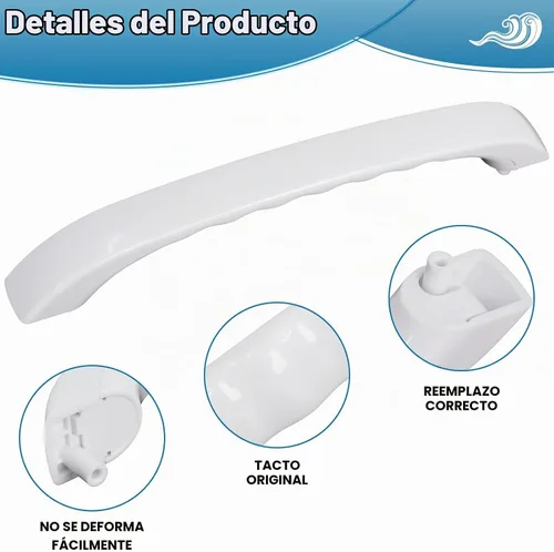 Vista 5 de Podoy, Manija de puerta de microondas WB15X335 de repuesto mejorada Compatible con microondas GE General Electric White Spacemaker XL, Distancia