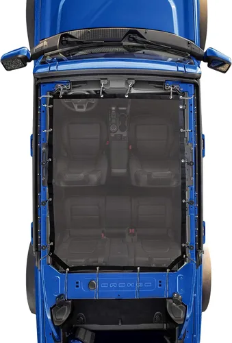 Vista 14 de sukemichi Parasol de 2 puertas para Ford Bronco, cubierta superior de bikini de malla, cubierta superior de Bimini para accesorios Ford Bronco 2021