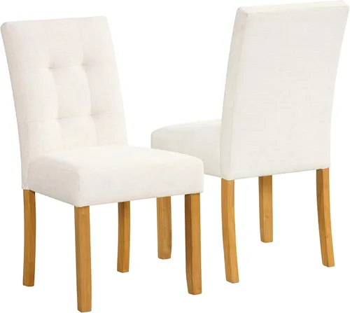 Vista 18 de HomePop Parsons - Silla de comedor, color gris (juego de 2)