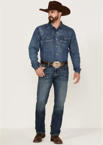 Vista 2 de Kimes Ranch Camisa Western de manga larga para hombre Grimes Denim
