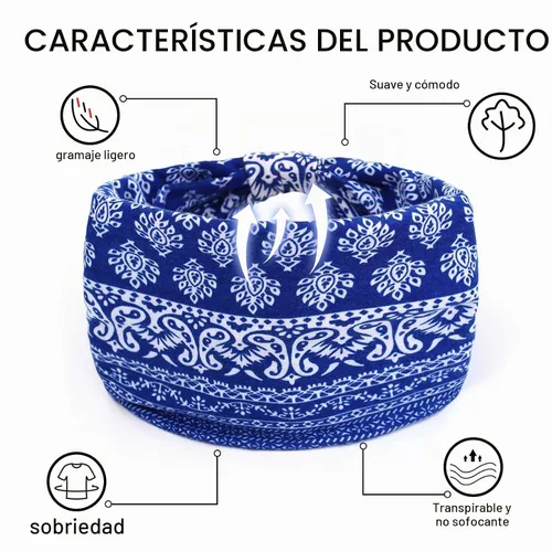 Vista 3 de Bohend - Diademas bohemias anchas y elásticas para mujer, 3 unidades, suaves y antideslizantes, accesorios para el cabello para yoga, entrenamiento
