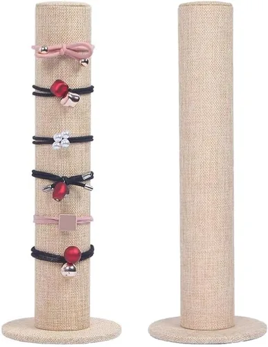 Vista 8 de Coward 2 soportes para diadema de coletero, soporte organizador de liga para el cabello, accesorios para el cabello, brazalete, organizador