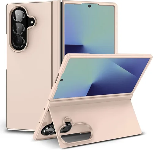 Vista 2 de Funda para Samsung Galaxy Z Fold 4 [soporte magnético oculto], Z Fold 4 0.18 oz Kickstand Funda para teléfono delgada y dura PC parachoques a prueba