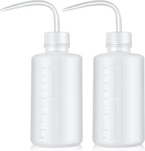 Vista 9 de Botella de Lavado 2 piezas 250ml/8oz Herramientas de Riego de Seguridad, Plástico Económico de Compresión para Lavado y Limpieza con Boca Estrecha