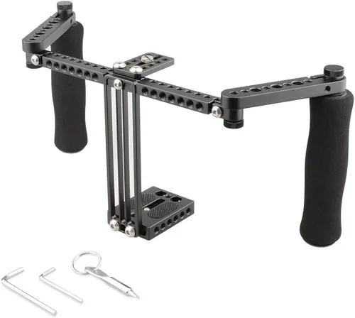 Vista 6 de Camvate - Jaula para monitor con asas ajustables para monitor LCD de 5 y 7 pulgadas