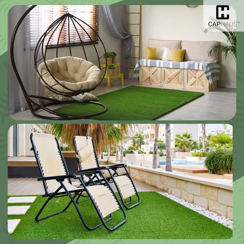 Vista 9 de Fencer Wire Azulejos de césped artificial con agujeros de drenaje, césped sintético entrelazado para entrenamiento de perros, decoración de suelo