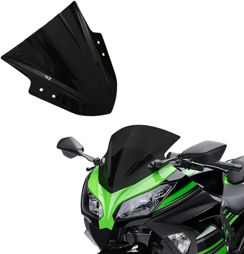 Vista 8 de FLPRO - Deflectores de viento de doble burbuja compatible con Kawasaki Ninja 300 EX300R 2013 2014 2015 2016 2017 2018 EX300R/Ninja 300
