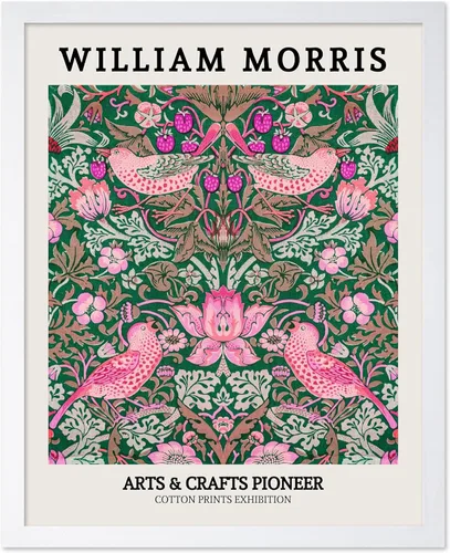 Vista 21 de Poster Master Impresión Vintage del Ladrón de Fresas - Póster Retro de William Morris - Arte de Patrón Floral - Regalo para Hombres y Mujeres