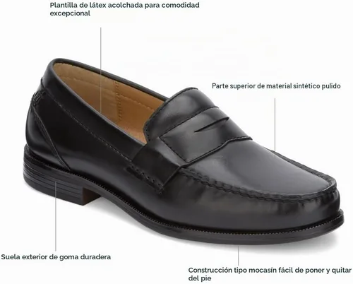 Vista 8 de DOCKERS Colleague para hombre Negro