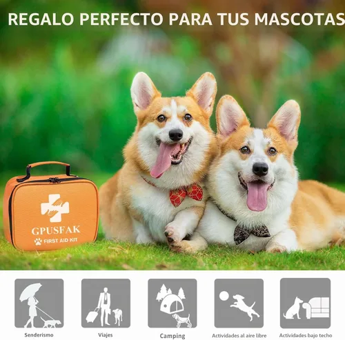 Vista 9 de Kit de primeros auxilios para perros, kit de primeros auxilios para mascotas, kit de emergencia para mascotas, arnés de hamaca, cortaúñas