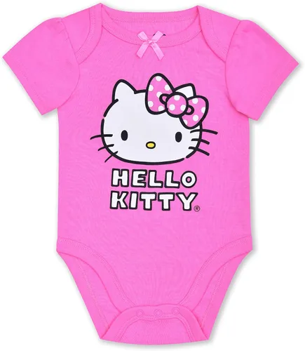 Vista 2 de Hello Kitty Conjunto de 2 piezas con estampado de lunares rosa y blanco