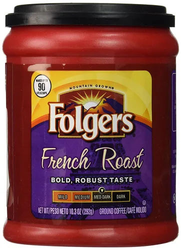 Vista 20 de Café molido Folgers Coffeehouse Blend, tostado medio-oscuro, 9.6 onzas