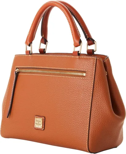 Vista 2 de Dooney & Bourke Pebble Grain - Bolso pequeño con cremallera, Caramelo