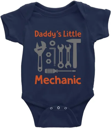 Vista 3 de Daddy's Little Mechanic - Mameluco orgánico para bebé niño y niña