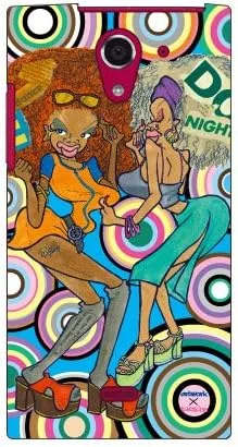 Vista 21 de MSOJ1C-ABWH-151-M827 Cute Dancers, Circle and Yellow Back Design by Artwork/for Xperia J1 Compact D5788/MVNO Smartphone (SIM Free Device)
