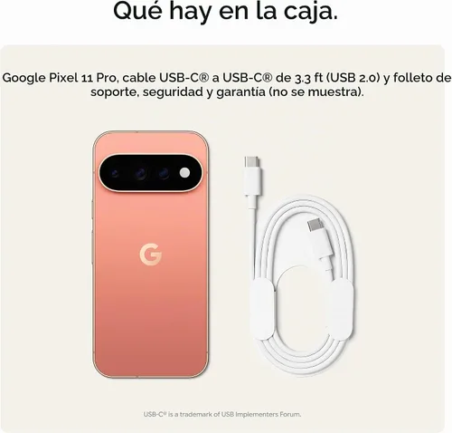 Vista 11 de Google Pixel 11 Pro XL - Teléfono inteligente desbloqueado, Géminis - 512 Canyon