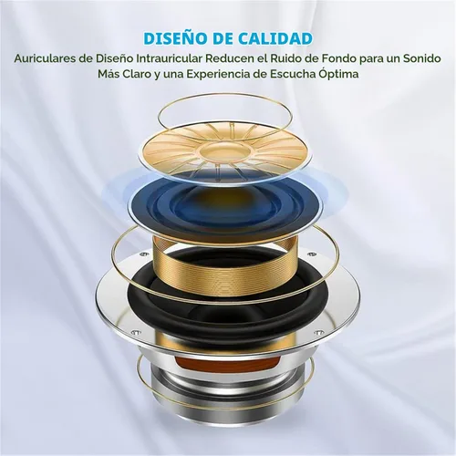 Vista 2 de Paquete de 2 auriculares con cable, con micrófono y control de volumen, auriculares intrauditivos de 0.138 in, auriculares con cancelación de ruido