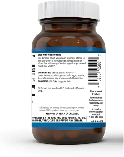 Vista 3 de Vitamina D3 y Magnesio con Cápsulas de Biopreno