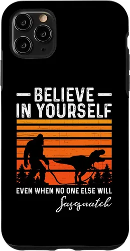 Vista 11 de Funda divertida para iPhone 15 Bigfoot Sasquatch Tyrannosaurus Rex Believer
