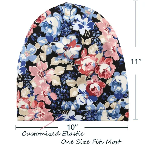 Vista 7 de Alnorm - Gorro con forro de satén y suave banda elástica para hombres y mujeres, talla única Se ajusta a la mayoría