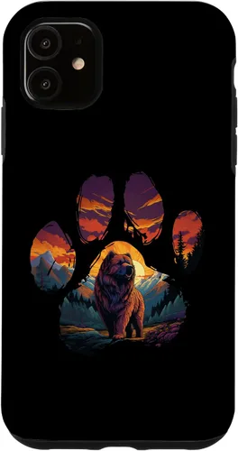 Vista 5 de iPhone 15 Chow Chow Paw Mountain Design Dog Mom Dad Case