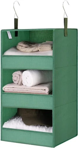 Vista 37 de GRANNY SAYS Organizador Colgante de 6 Estantes para Closet, Separable en 2 Paquetes de 3 Estantes Colgantes, Organizador Colgante para Dormitorio, 6