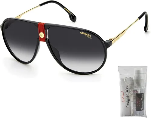 Vista 2 de Carrera CA1034 Square Sunglasses for Men BUNDLE With Designer iWear Complimentary Eyewear Kit