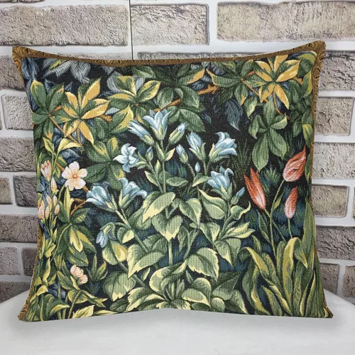 Vista 26 de STP GOODS Almohada de tapiz, almohada decorativa, decoración bohemia perfecta para sofá, sala de estar, dormitorio, cojín de sofá de 18 x 18