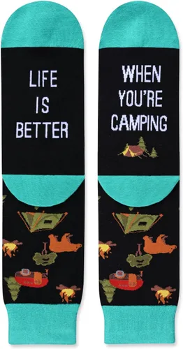 Vista 3 de Zmart Funny Beach Running Pickleball Football Cycling Gifts, Golfer Bowling Bike Lover Socks