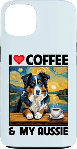 Vista 7 de Aussie Mom Dad Coffee Cup Australian Shepherd Dog Lovers Case for iPhone 17