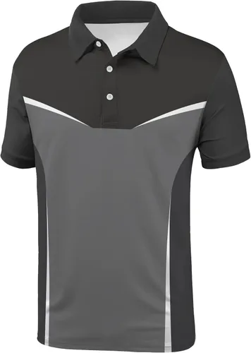 Vista 2 de JACKETOWN Polo de golf para hombre ligero de manga corta polo casual