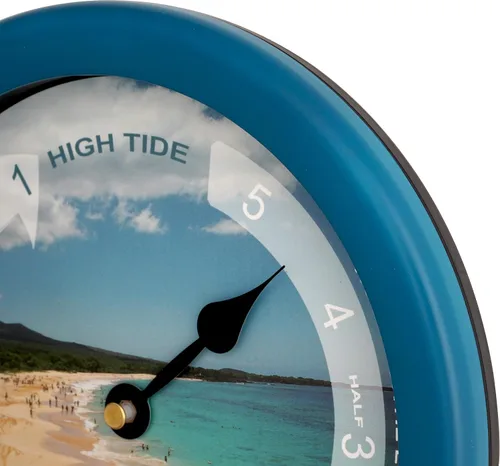 Vista 4 de JUSTIME Reloj de Marea Atlántico de 8.5 Pulgadas para la Costa Este, Reloj de Marea Alta y Baja con Estuche Resistente al Agua de Plástico, Gráficos