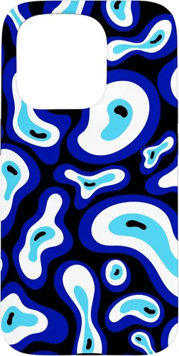 Vista 14 de Malvado de ojo turco Groovy Swirl patrón Good Vibes teléfono caso para iPhone 17