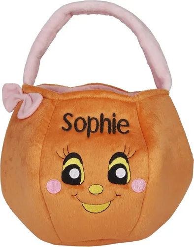 Vista 2 de Personalization Universe Bolsa de peluche bordada de Miss Pumpkin
