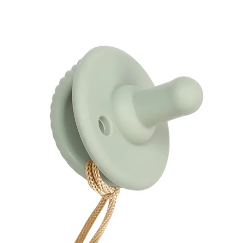 Vista 5 de Itzy Ritzy - Juego de chupón y Lovey; Set de hongo de felpa desmontable y chupón de silicona verde a juego; Ideal para edades de 0 meses en Diseño