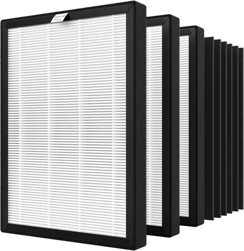 Vista 5 de Filtro de repuesto ProHEPA 9000 para VEVA ProHEPA 9000 Air Puri Fier, incluye 2 filtros y 6 filtros de carbono