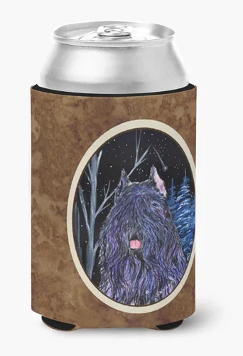 Vista 232 de Caroline's Treasures SS8447CC Starry Night English Bulldog - Enfriador para latas o botellas, lavable, funda plegable con aislamiento para bebidas