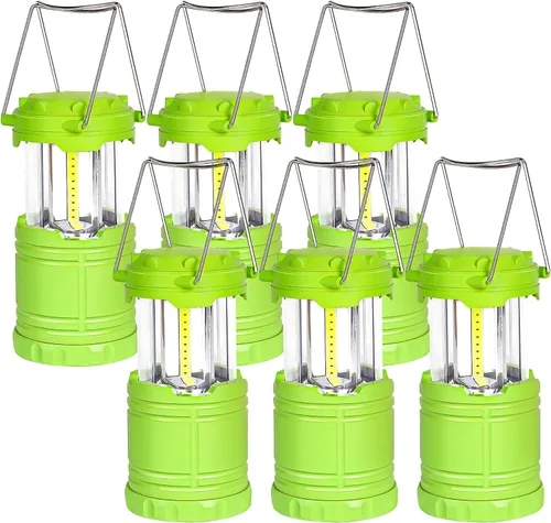 Vista 11 de Paquete de 2 mini linternas LED verdes para acampar