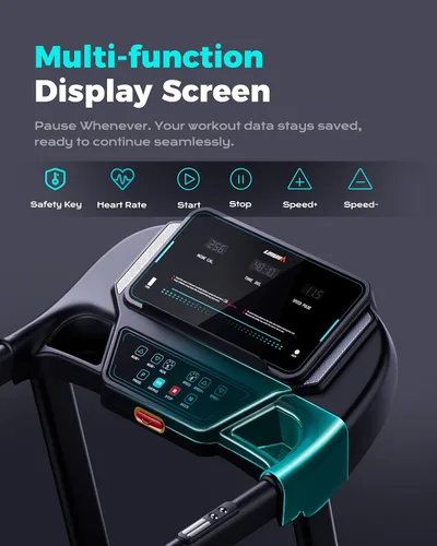 Vista 6 de LIJIUJIA Treadmills for Home, Folding Treadmill with 15% Auto Incline, 3.0HP Walking Pad Treadmill, 300 lbs Capacity, Max Speed 6.2 MPH, Bluetooth