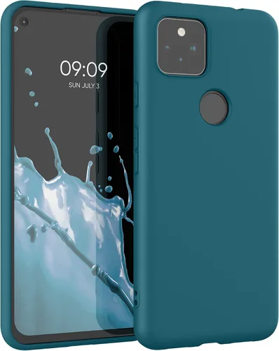 Vista 10 de kwmobile Funda compatible con Google Pixel 5a 5G - Funda protectora de silicona TPU suave y delgada - Negro