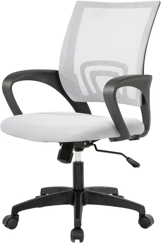 Vista 16 de PayLessHere Silla de oficina en casa, silla de escritorio para computadora, silla ergonómica ajustable, soporte lumbar, reposabrazos ejecutiva