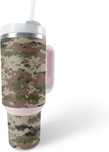 Vista 5 de MightySkins Skin - Vaso de vinilo compatible con Stanley The Quencher H2.0 FlowState de 40 onzas, Typhoon, protectora, duradera y única, fácil