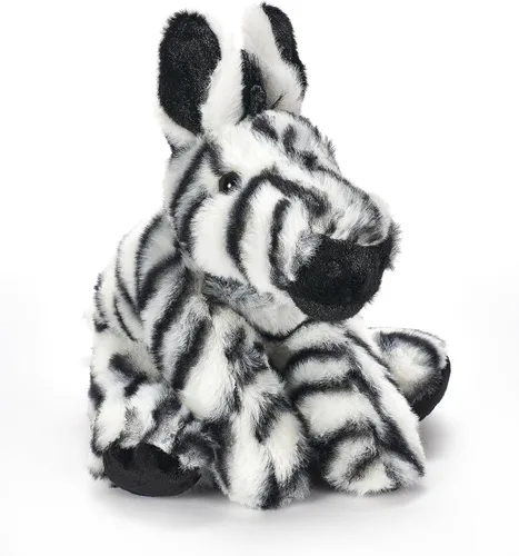 Vista 10 de The Petting Zoo Peluche de cebra, regalos para niños, animales salvajes del zoológico Onez, juguete de peluche de cebra de 9 pulgadas